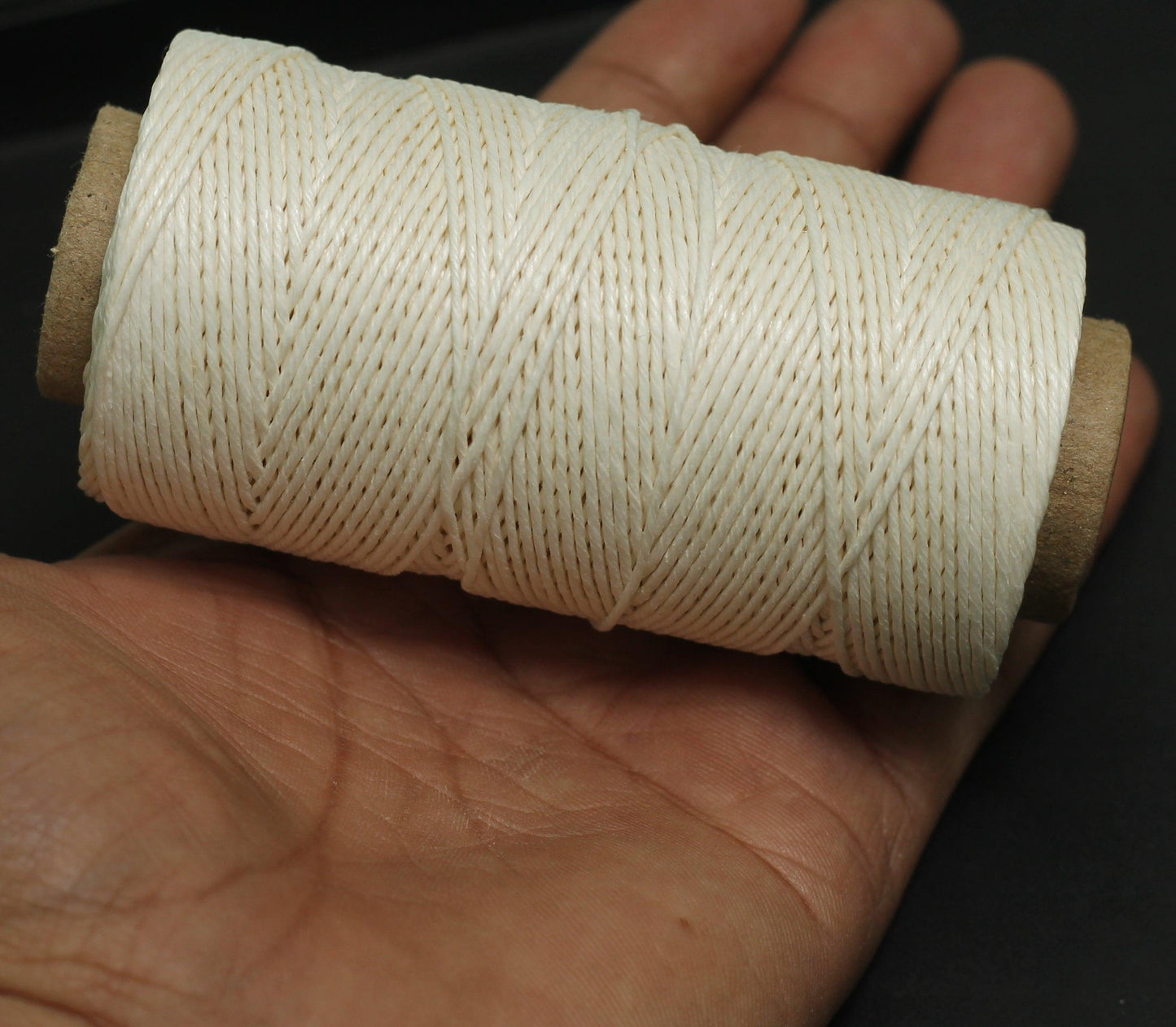 Hemp Cord White - White / 1mm / 1 Pc