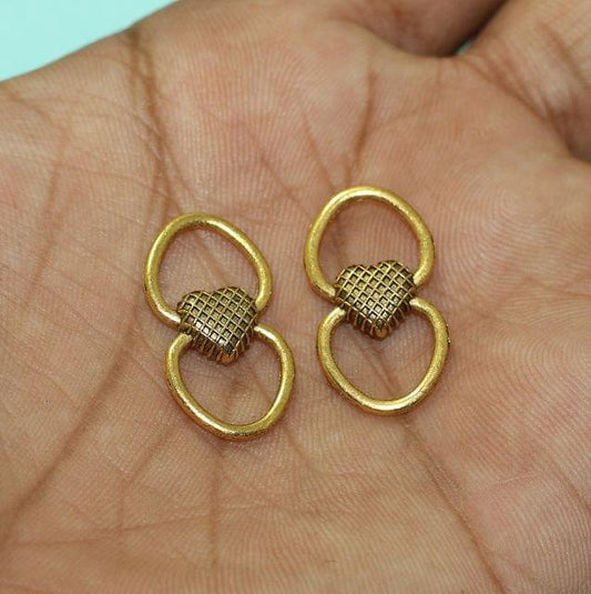 German Silver Connector Spacer Golden 1 Inch - Golden / 1 Inch / 10 Pcs