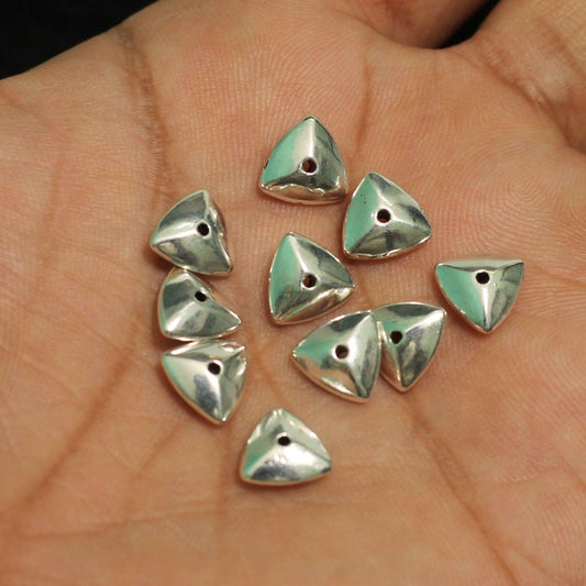 4x8mm German Silver Beads - Silver / German Silver / 10 Pcs