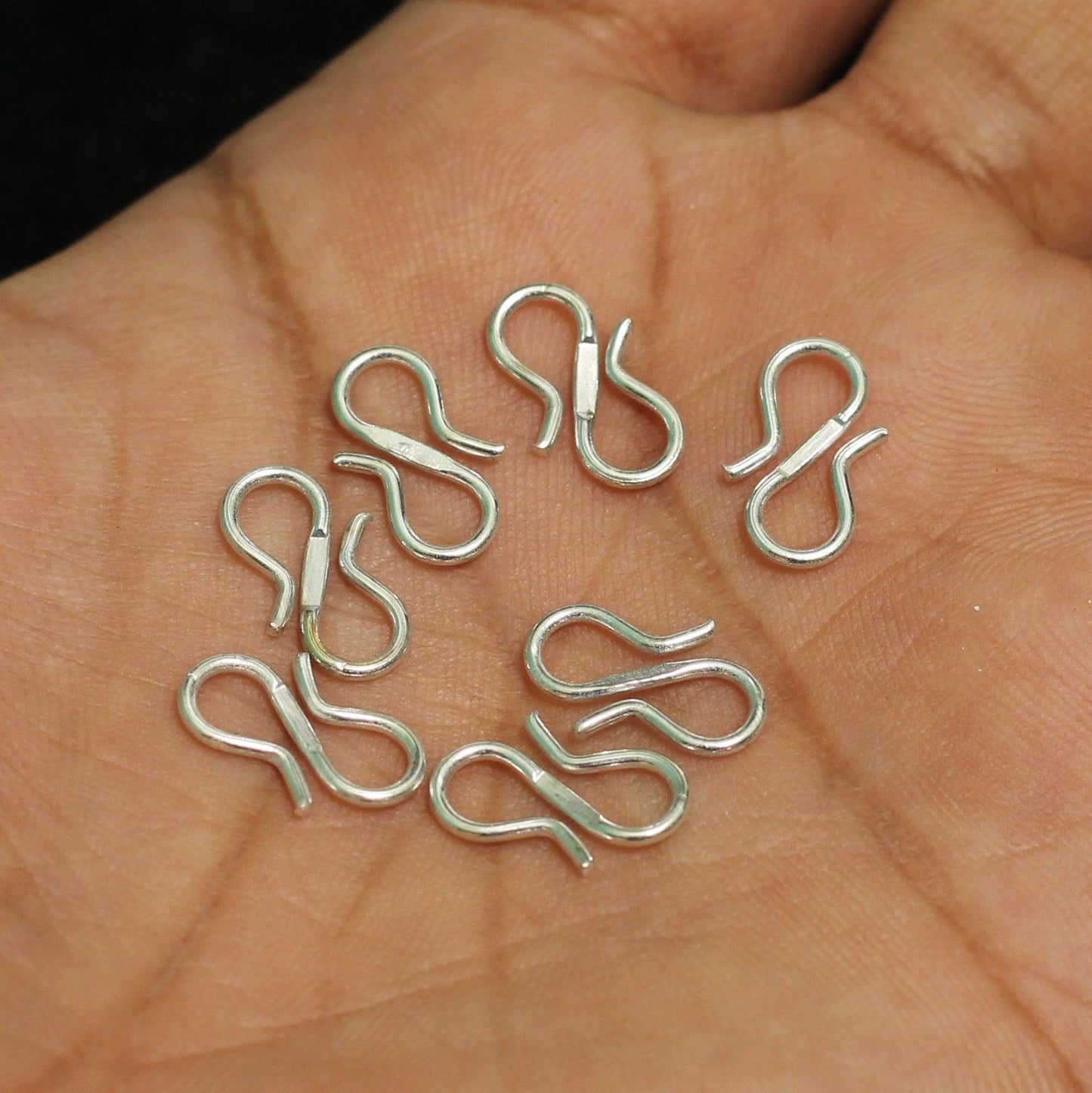 20 Pcs, 14x8 mm Silver S Hook - Silver