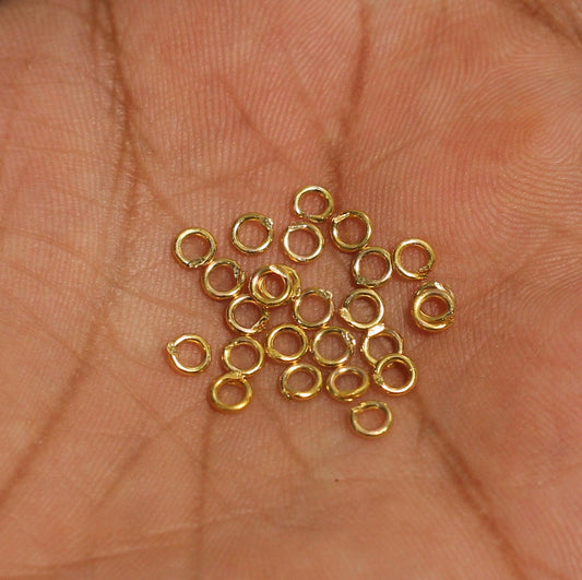 Brass Jump Rings Golden - Golden / 4mm / Brass