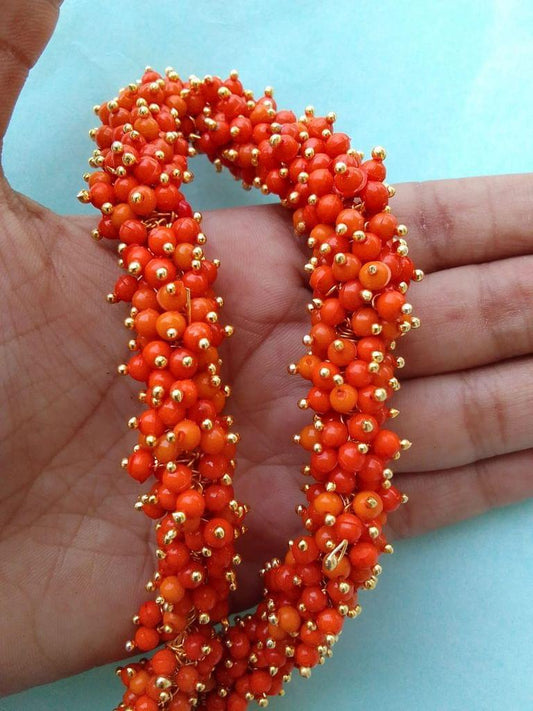 650 Pcs, 4mm Acrylic Loreal Beads - Orange / Acrylic / Round