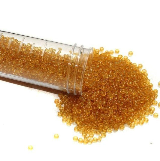 Nippon Seed Beads Yellow Trans, Size 11/0 - Trans / Glass / 11`0