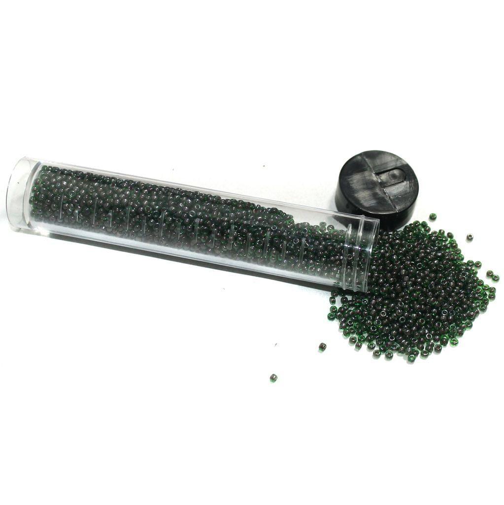 Nippon Seed Beads Green Two Tone Trans, Size 11/0 - Trans / Glass / 11`0