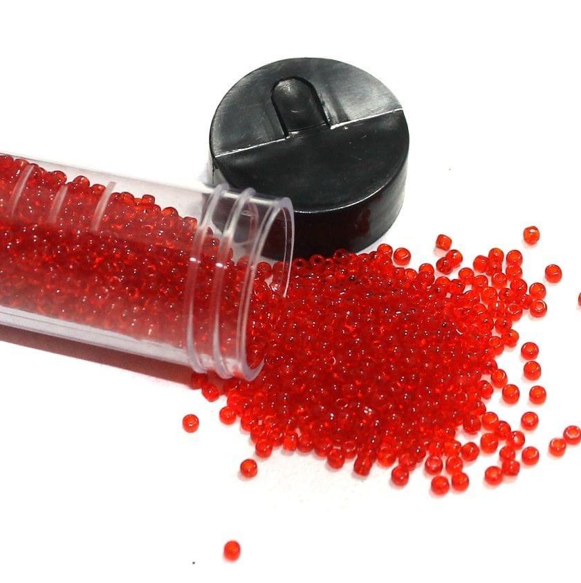 Nippon Seed Beads Red Trans, Size 11/0 - Trans / Glass / 11`0