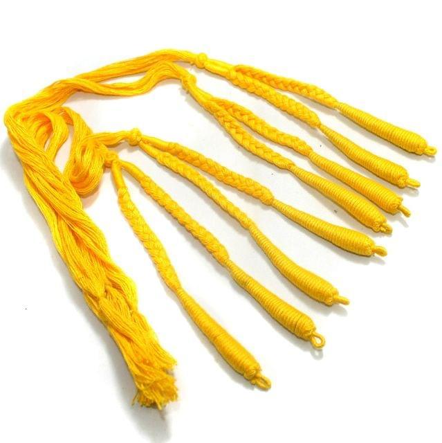 4 Pcs  Braided Thread Dori - Yellow / Thread