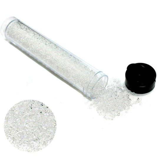 Preciosa Seed Beads Trans White 11`0, 3900 Pcs - Glass / 11`0 / Trans