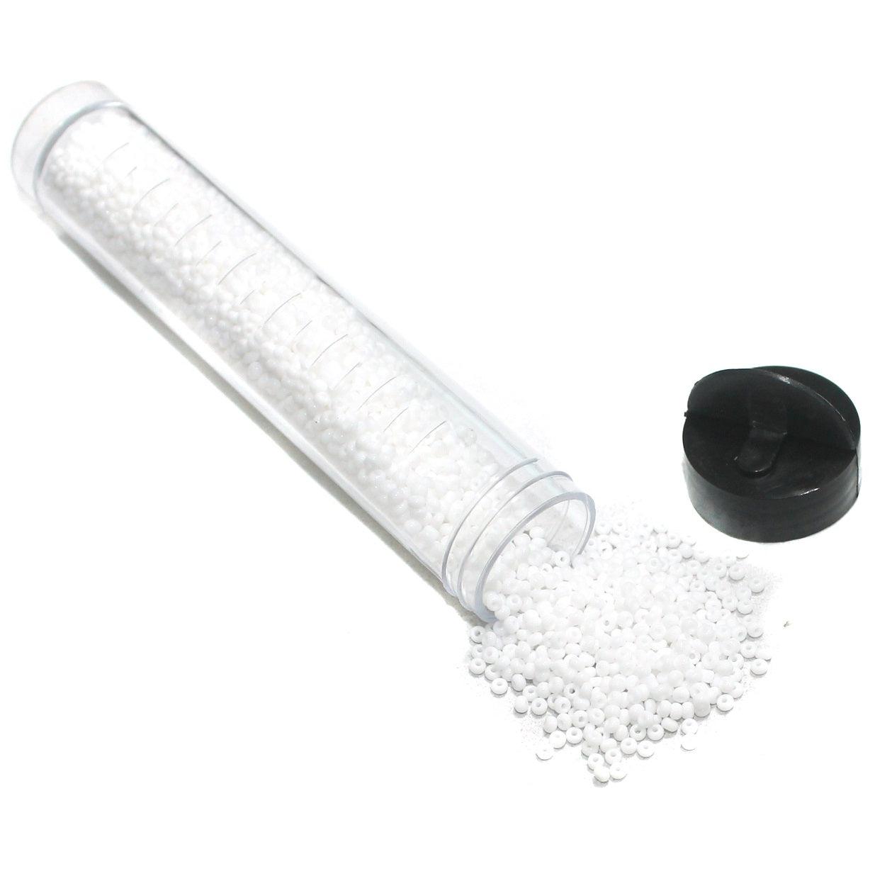 Preciosa Seed Beads Opaque White 11`0, 3900 Pcs - Glass / 11`0 / Opaque