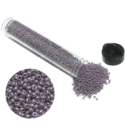 Preciosa Seed Beads Opaque Purple Luster 3900 Pcs - Glass / 11`0 / Opaque