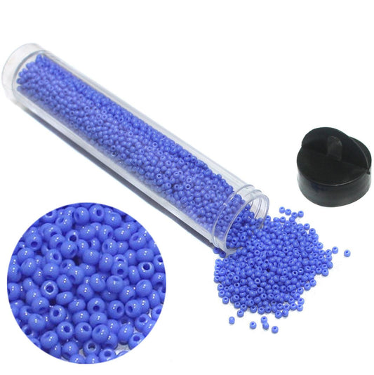 Preciosa Seed Beads Opaque Sky Blue 11`0, 3900 Pcs - Glass / 11`0 / Opaque