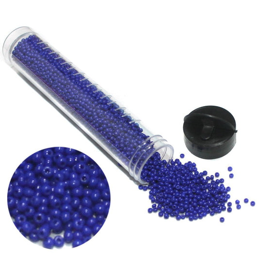 Preciosa Seed Beads Opaque Blue 11`0, 3900 Pcs - Glass / 11`0 / Opaque
