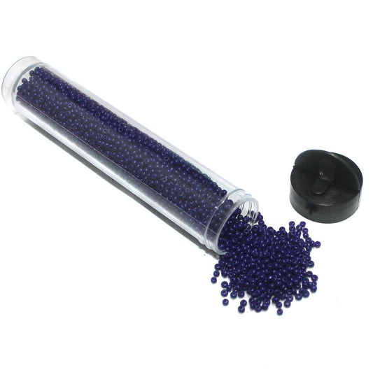 Preciosa Seed Beads Opaque Dark Blue 11`0, 3900 Pcs - Glass / 11`0 / Opaque