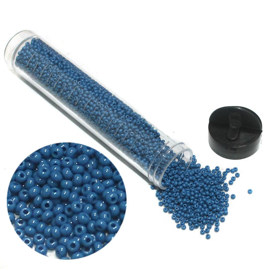 Preciosa Seed Beads Opaque Teal 11`0, 3900 Pcs - Glass / 11`0 / Opaque