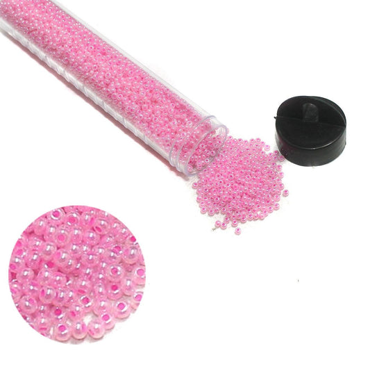 Preciosa Seed Beads Ceylonese Baby Pink 11`0, 3900 Pcs - Glass / 11`0 / Ceylonese