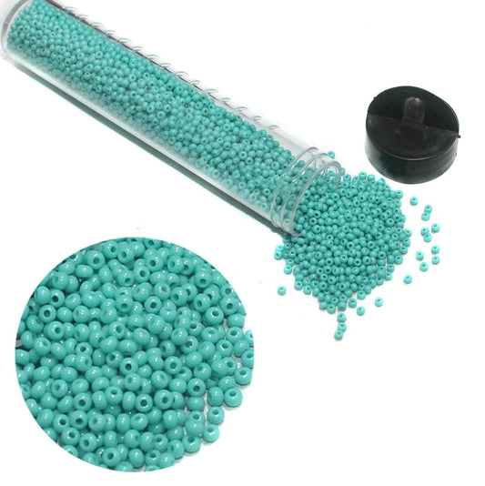 Preciosa Seed Beads Opaque Turquoise 3900 Pcs - Glass / 11`0 / Opaque