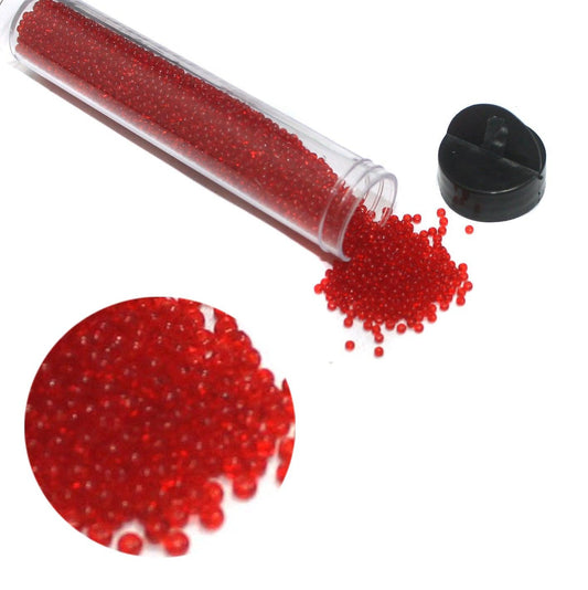 Preciosa Seed Beads Trans Red 11`0, 3900 Pcs - Glass / 11`0 / Trans