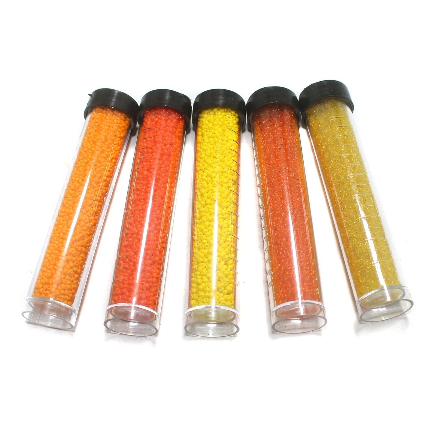 5 Colors Preciosa Seed Beads Combo Yellow - Glass / Opaque / 11`0