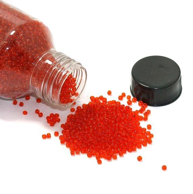 Glass Trans Seed Beads Red 11/0 - Red / Glass / 100 Gm