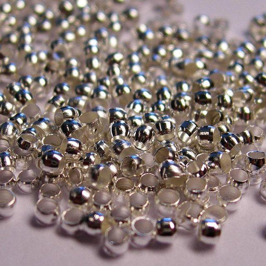 720 Pcs, 1.5mm Crimp Beads - Silver / 1.5mm