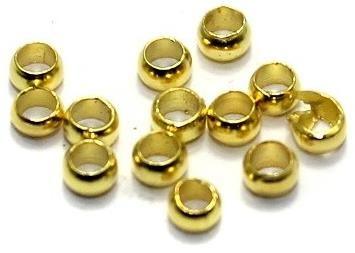 10,000 Pcs, 1.5 mm Crimp Beads - Golden / 1.5mm