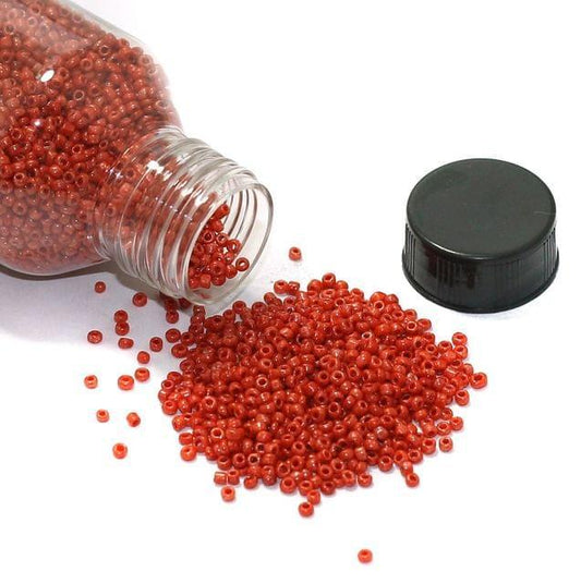 Glass Opaque Seed Beads Red 11/0 - Red / Glass / Round