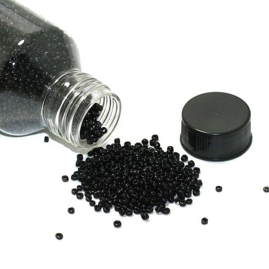 Opaque Seed Beads Black 11/0 - Black / Glass / 100 Gm