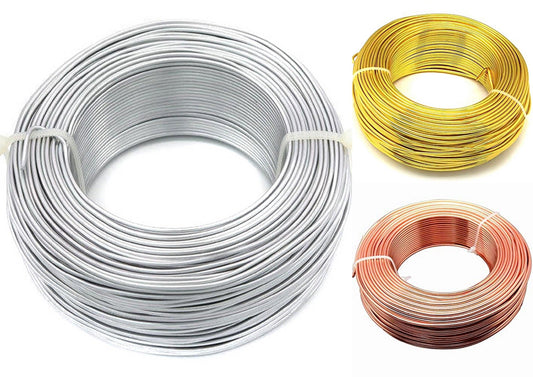 Aluminium Craft Wire 3 Pcs Combo 1.5mm 10Mtr Each - MultiColor / 1.5mm