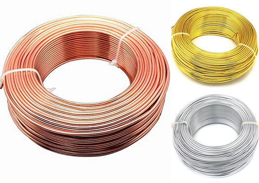 Aluminium Craft Wire 3 Pcs Combo 2mm 10Mtr Each - MultiColor / 2mm