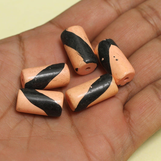 10 Pcs, 1 Inch Tube Bone Beads - Bone / 1 Inch