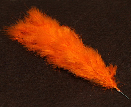 5 Pcs Jewellery Making Orange Feathers - Leaf / Orange