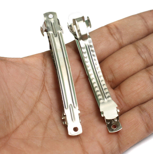 Silver Hair Clips - Silver / 1.5 Inch / 19 Pcs