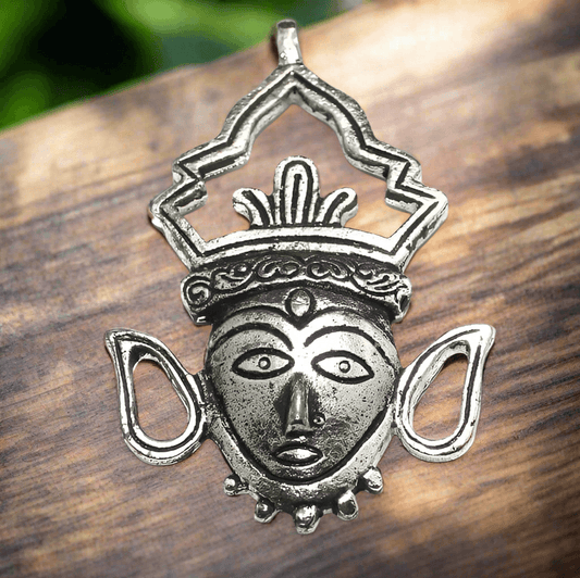 1 Pc German Silver Eve Pendant Silver - Silver / German Silver