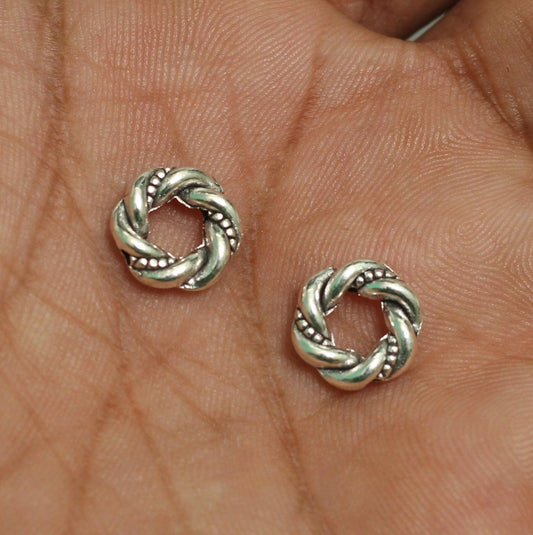 10mm German Silver Ring Beads - 10 Pcs [ Rs 8.5 / Piece ] / Silver / German Silver