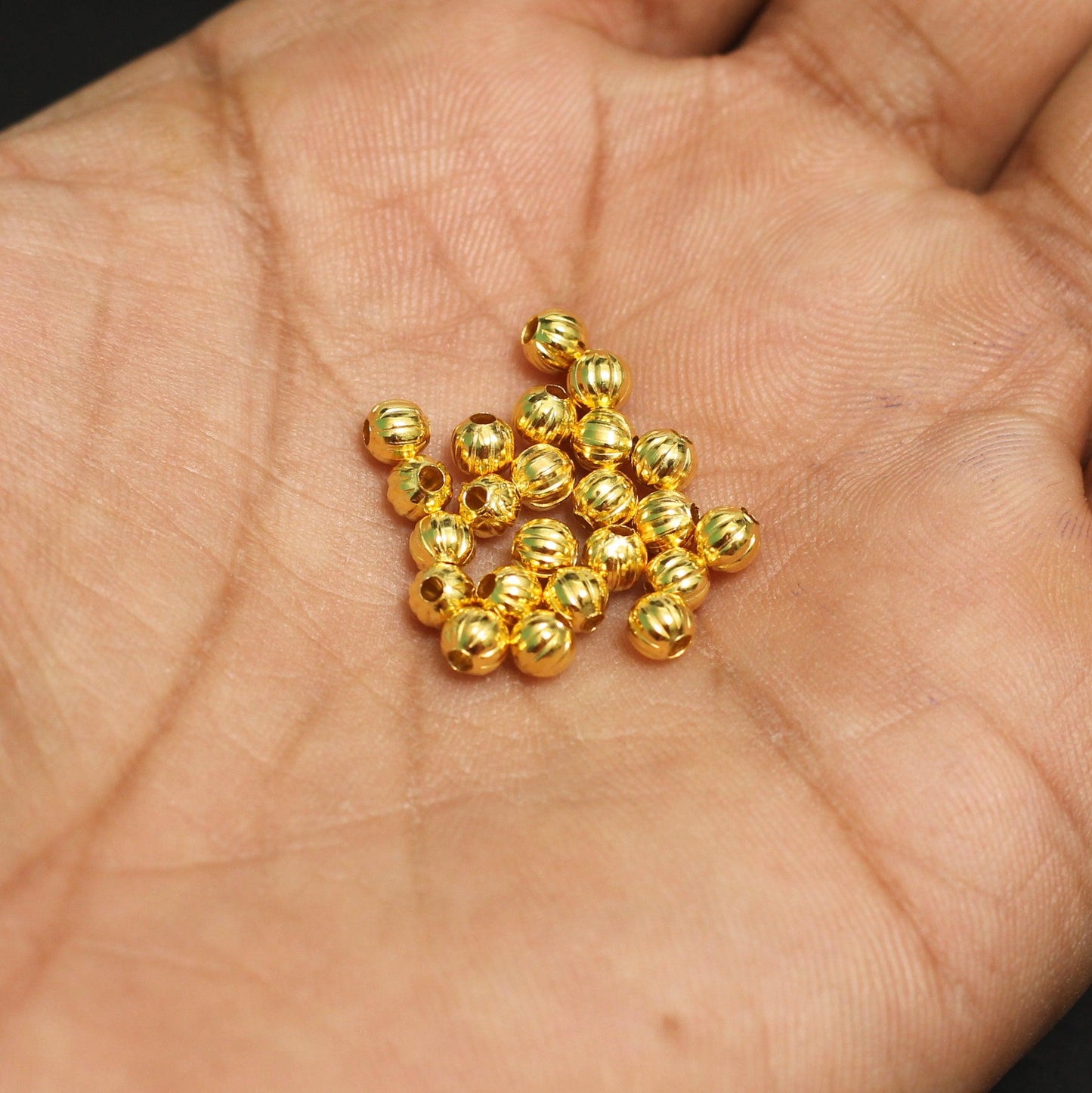 4mm Golden Metal Balls - Golden / 4mm / 200 Pcs