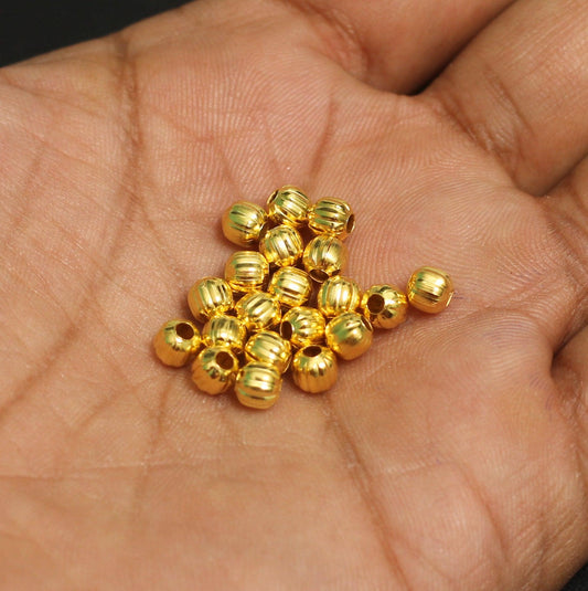 5mm Golden Metal Balls - Golden / 5mm / 100 Pcs