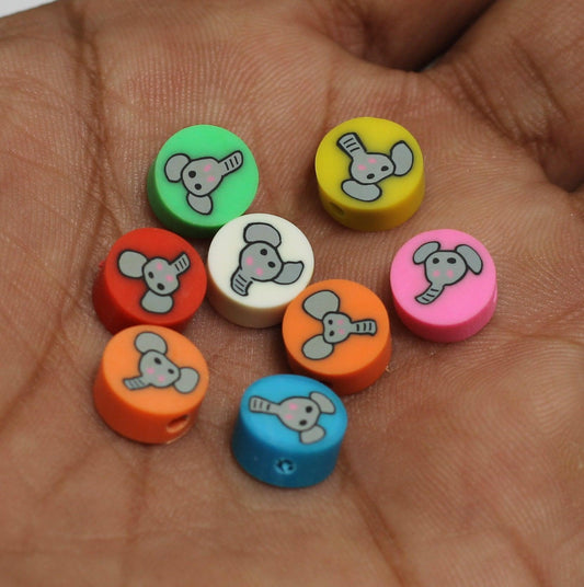 9mm Polymer Clay Fimo Beads - 20 Pcs [ Rs 5.25 / Piece ]