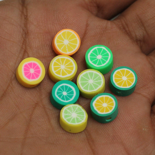 9mm Polymer Clay Fimo Beads - 20 Pcs [ Rs 5.25 / Piece ]