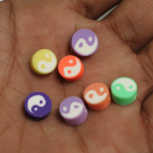 9mm Polymer Clay Fimo Beads - 20 Pcs [ Rs 5.25 / Piece ]