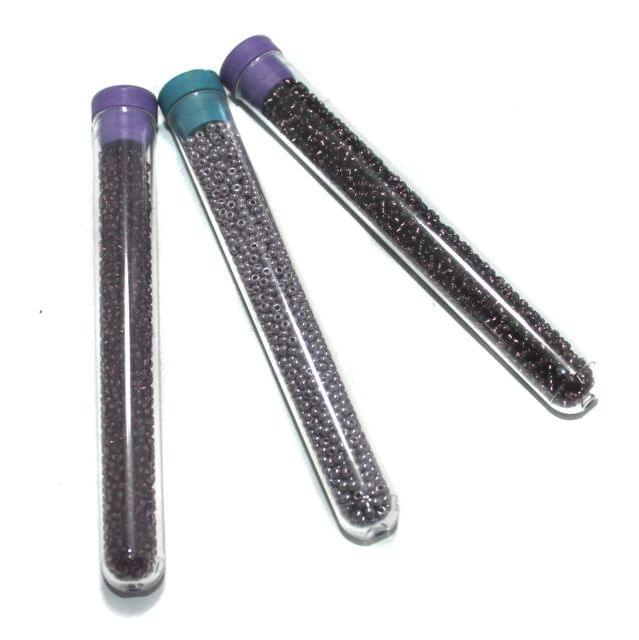 3 Colors Preciosa Seed Beads Combo Purple 11`0 - Glass / 11`0 / Opaque