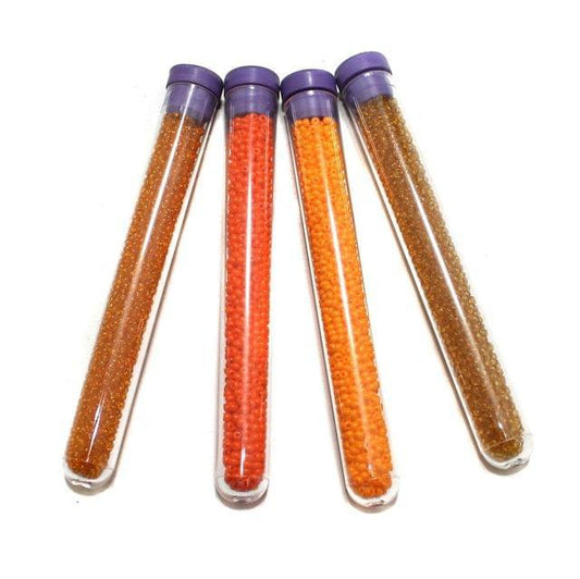 4 Colors Preciosa Seed Beads Combo Orange 11`0 - Glass / 11`0 / Opaque