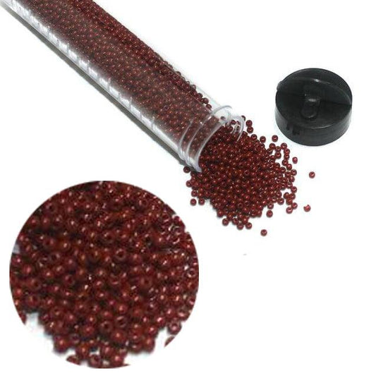 Preciosa Seed Beads Opaque Maroon 11`0, 3900 Pcs - Glass / 11`0 / Opaque