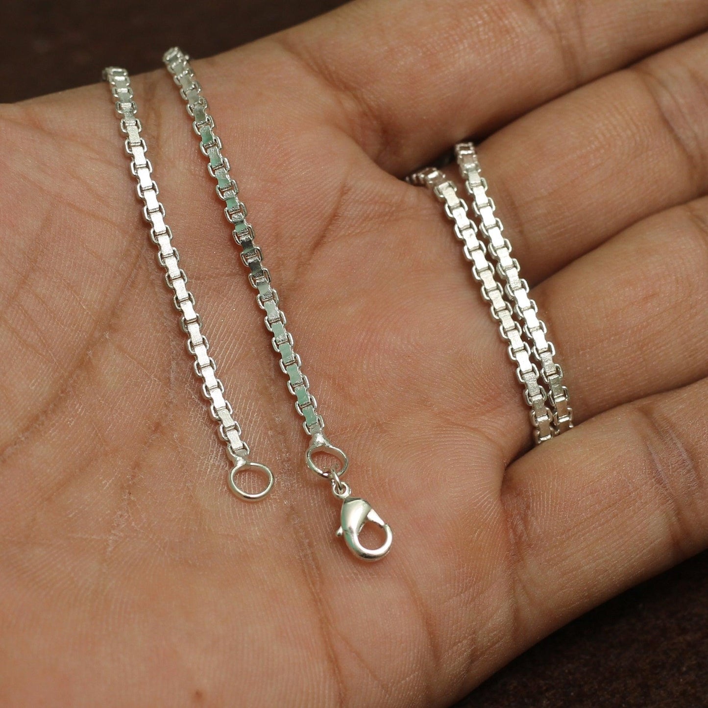 Brass Silver Chain - Brass / 1 Pc