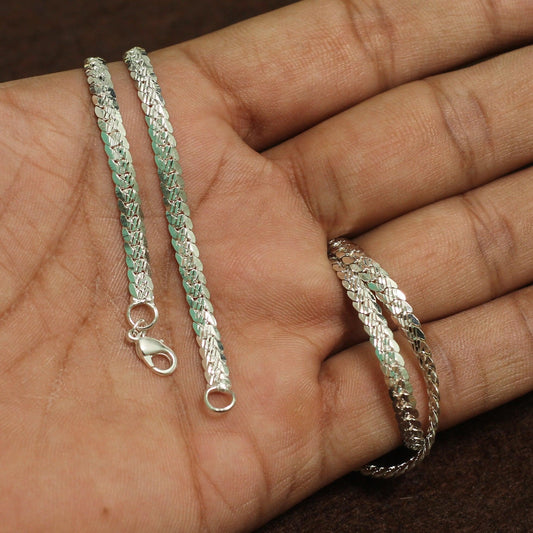 Brass Silver Chain - Brass / 1 Pc