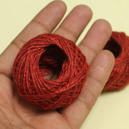 Cotton Thread Jewellery Making & Craft Work 0.5mm - Coral / 0.5mm / 75 Mtrs [ Rs 0.6 / Mtr ]