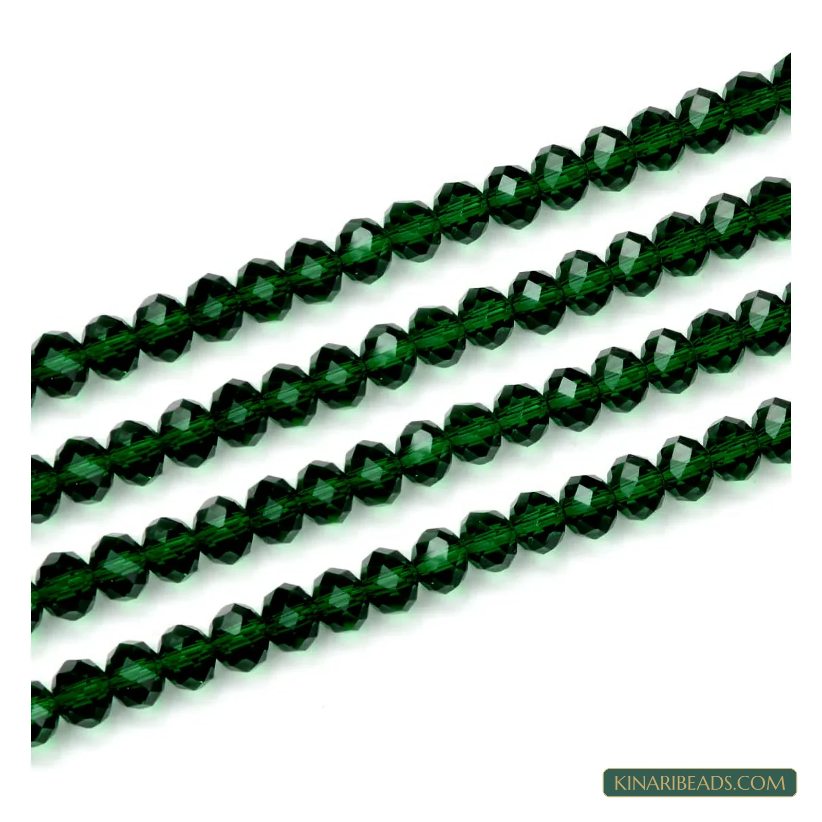 Faceted Crystal Rondelle Glass Beads – 3mm, 4mm, 6mm & 8mm