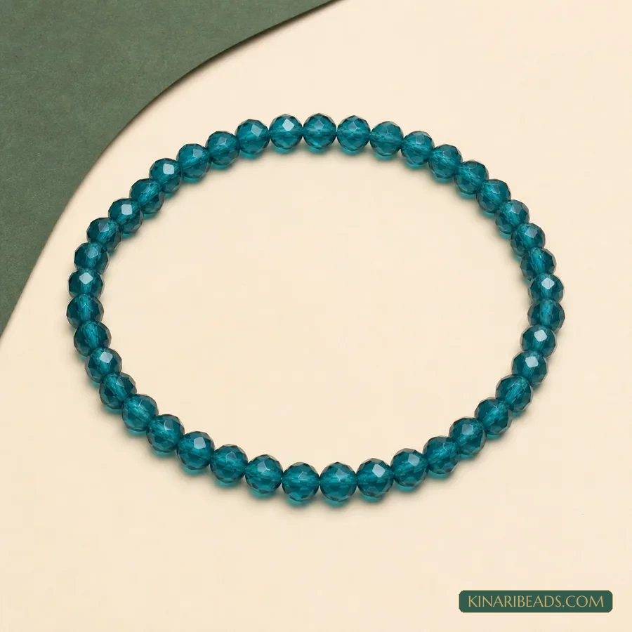 Round Fire Polish Glass Beads 6mm