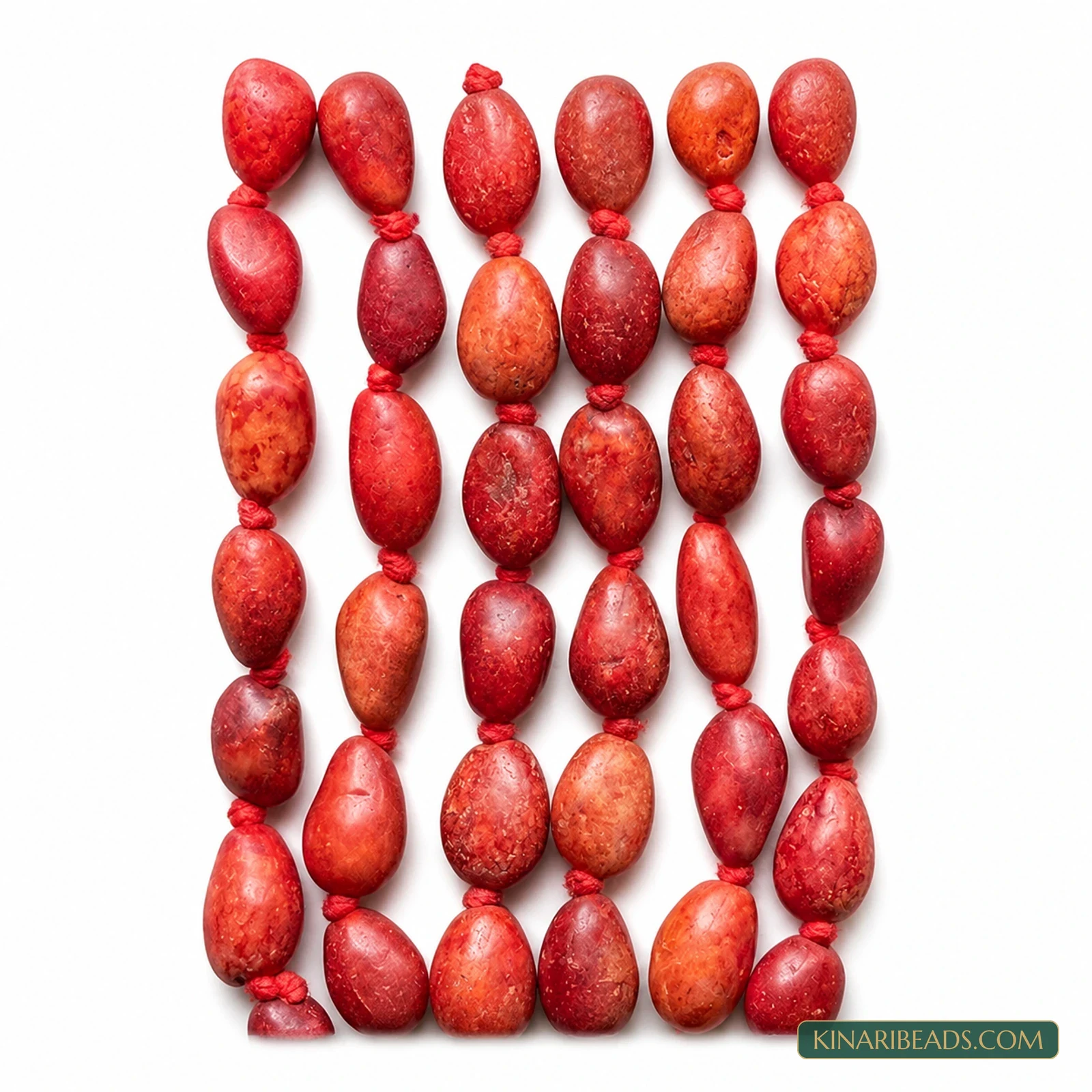 1 String 18×12mm Red Synthetic Howlite Beads