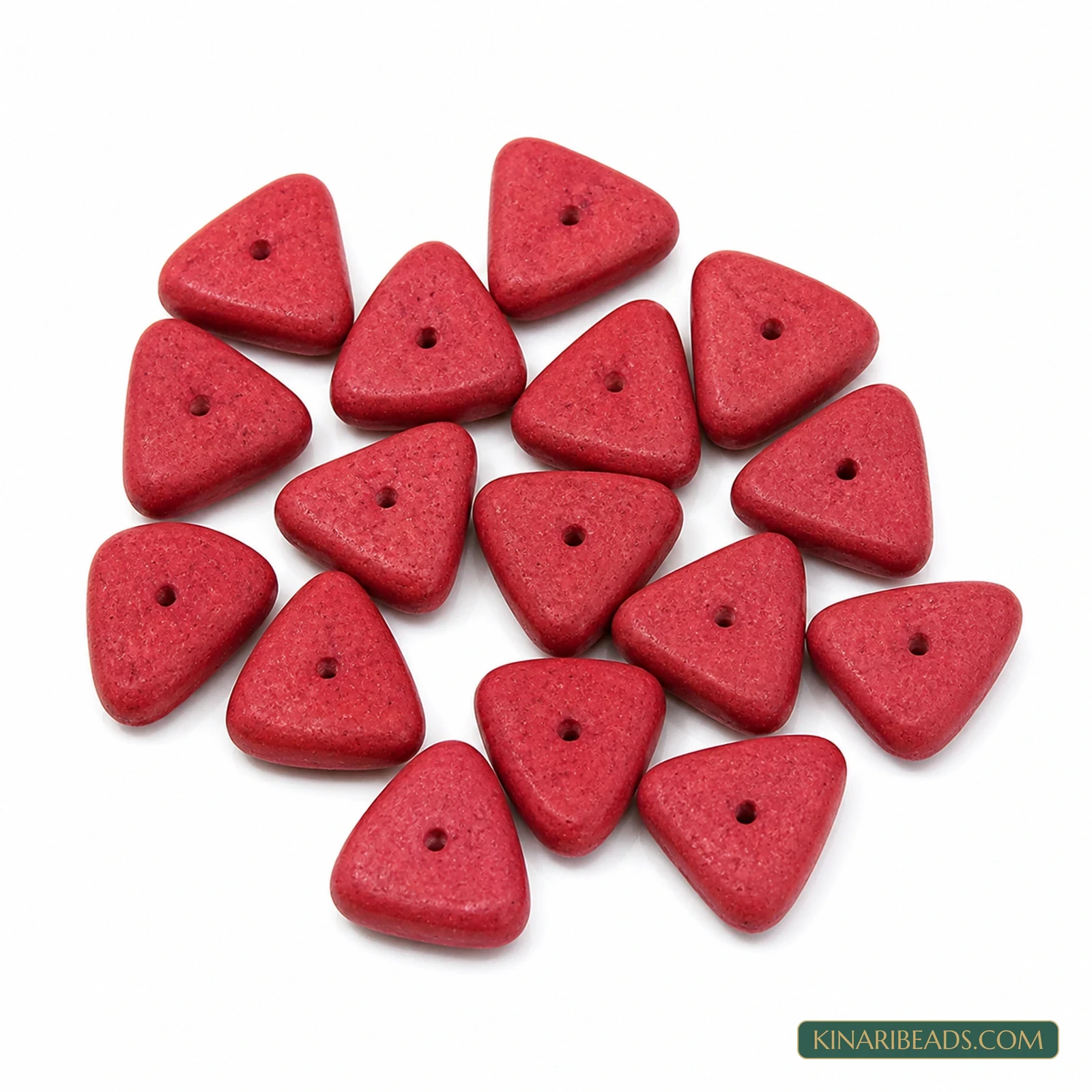 20 Pcs 13×14mm–15×17mm Red Synthetic Howlite Beads
