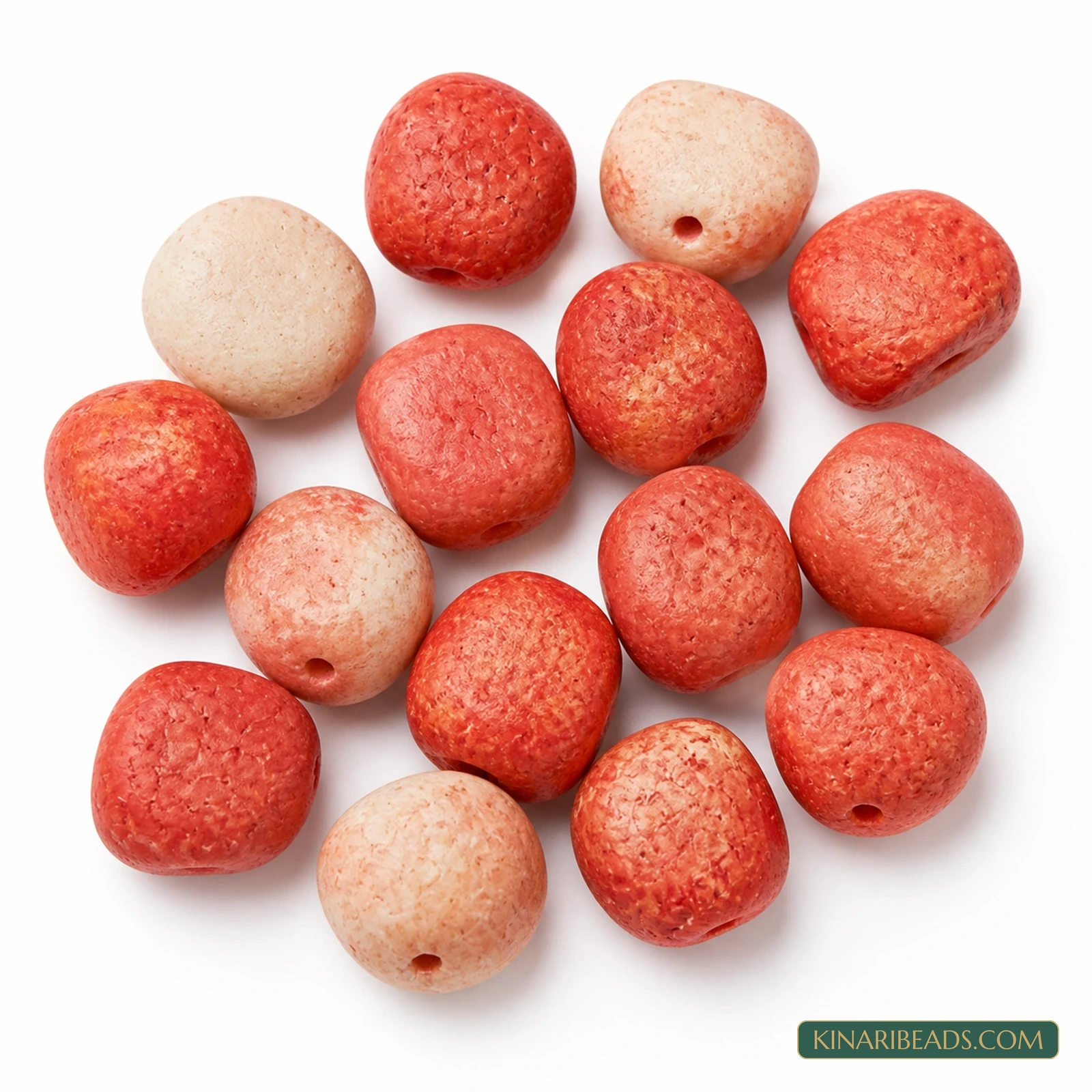 20 Pcs 14×18mm Red Synthetic Howlite Beads