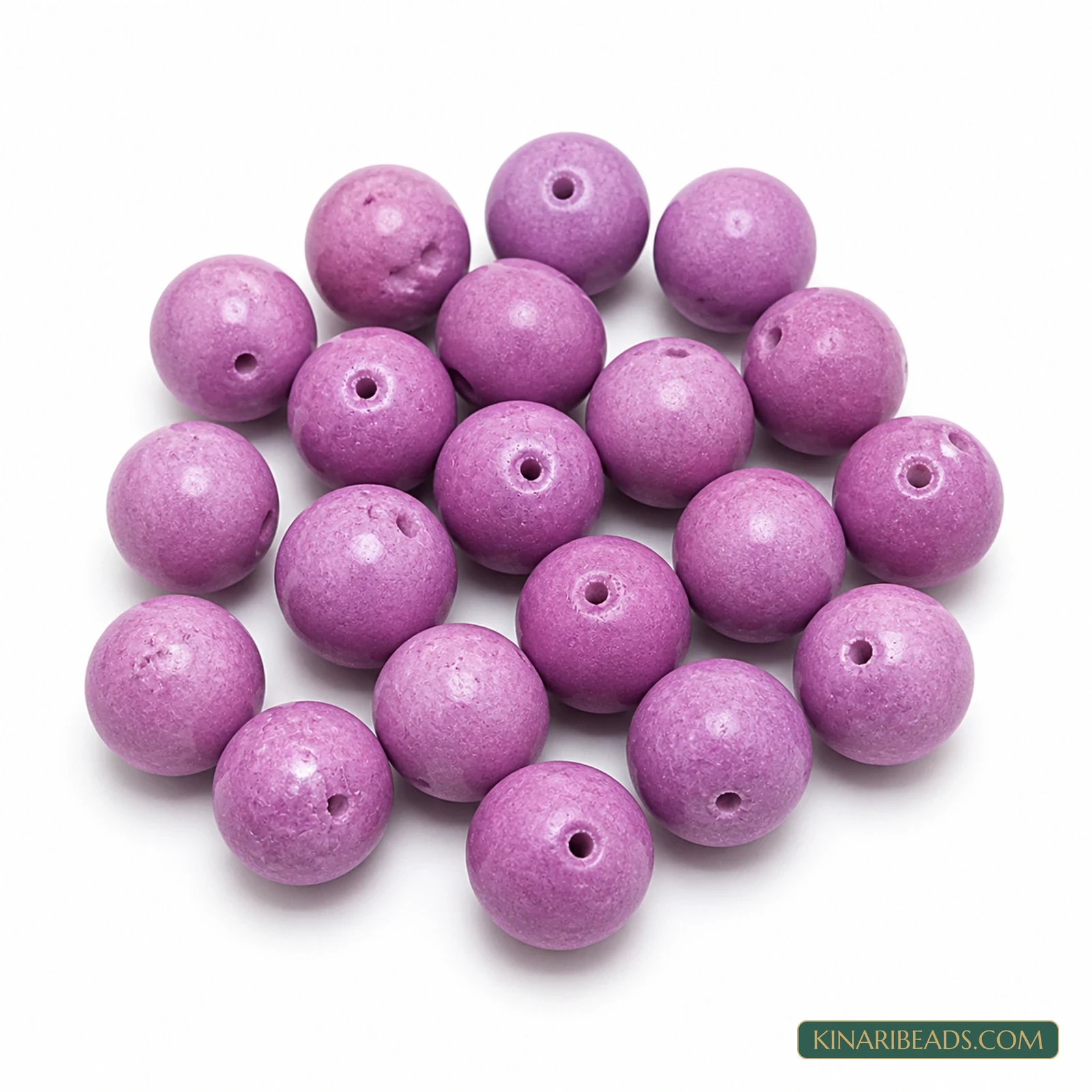 20 Pcs 16×17mm–19×16mm Purple Synthetic Howlite Beads